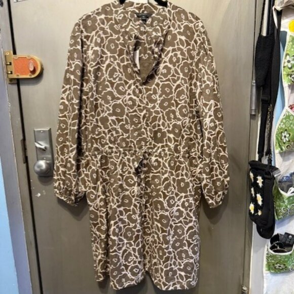 Retro Boho Voile floral Mini Shirtdress - Picture 2 of 16